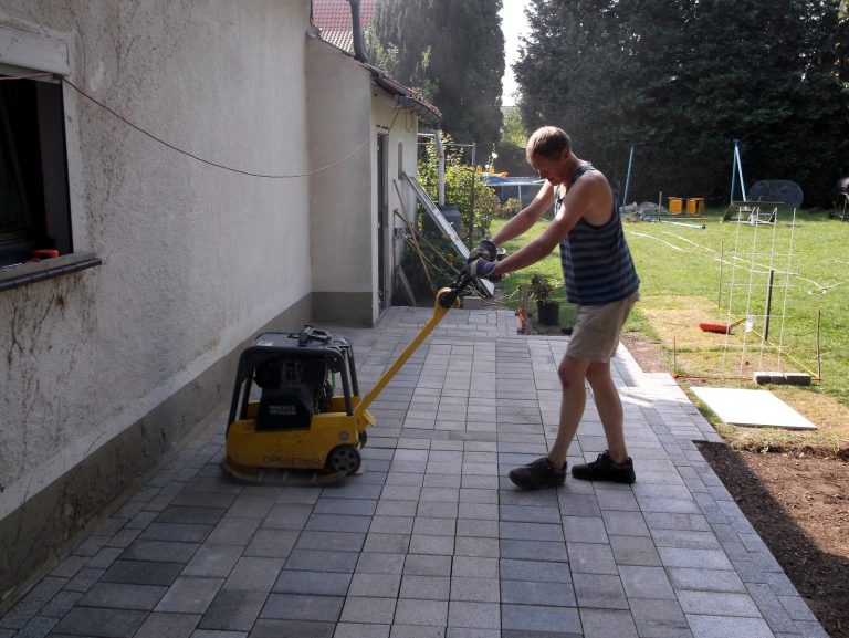 Terrassen werden erstellt